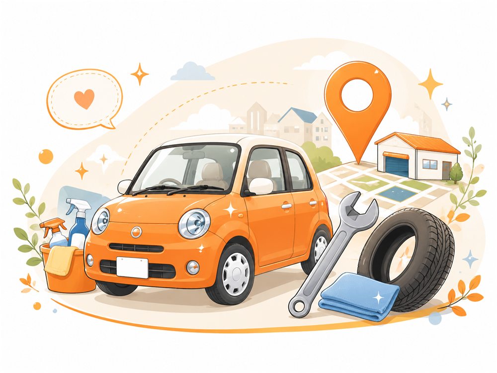 車検整備や中古車相談のイメージ